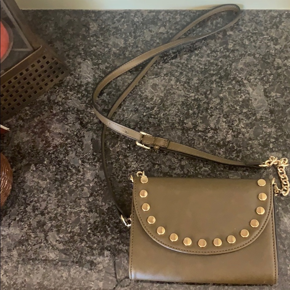 NINE WEST MINI OLIVE GREEN CROSSBODY BAG